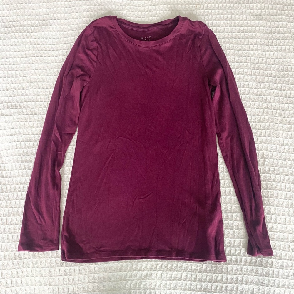 A new day Women's Long Sleeve Top - maroon medium